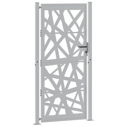 Cancello da giardino 100x200 cm in acciaio corten design leggero | homemem39