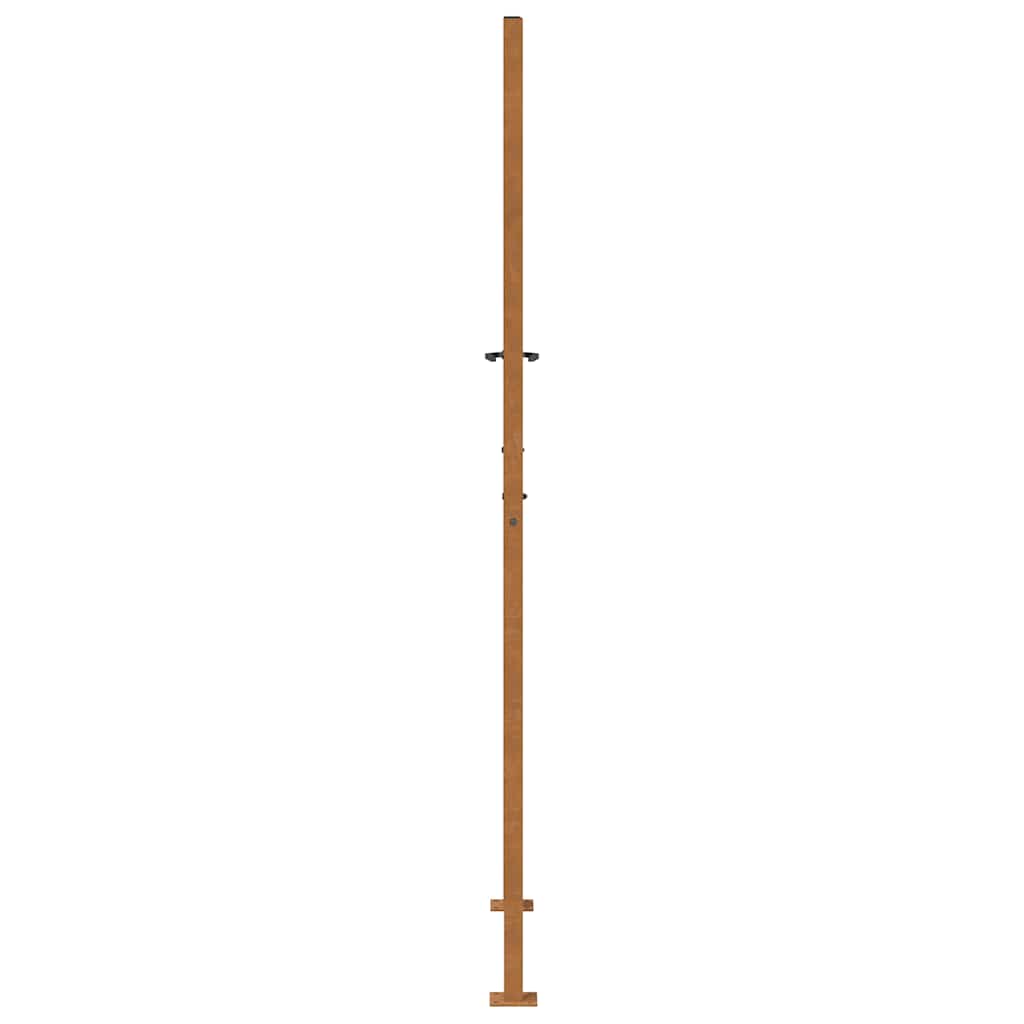 Cancello da giardino 100x200 cm in acciaio corten design leggero | homemem39