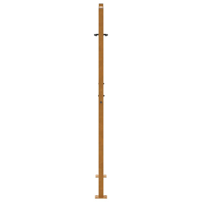 Cancello da giardino 100x125 cm in acciaio corten con design a foglia | homemem39