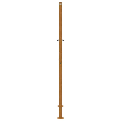 Cancello da giardino 100x175 cm in acciaio corten design ondulato | homemem39