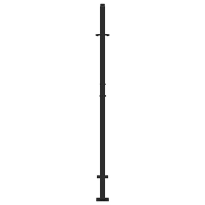 Cancello da giardino nero 100x150 cm in acciaio con design a traliccio | homemem39