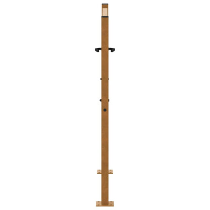 Cancello da giardino 100x100 cm in acciaio corten con design a traccia | homemem39
