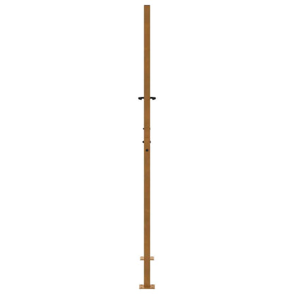 Cancello da giardino 100x175 cm in acciaio corten con design a traccia | homemem39