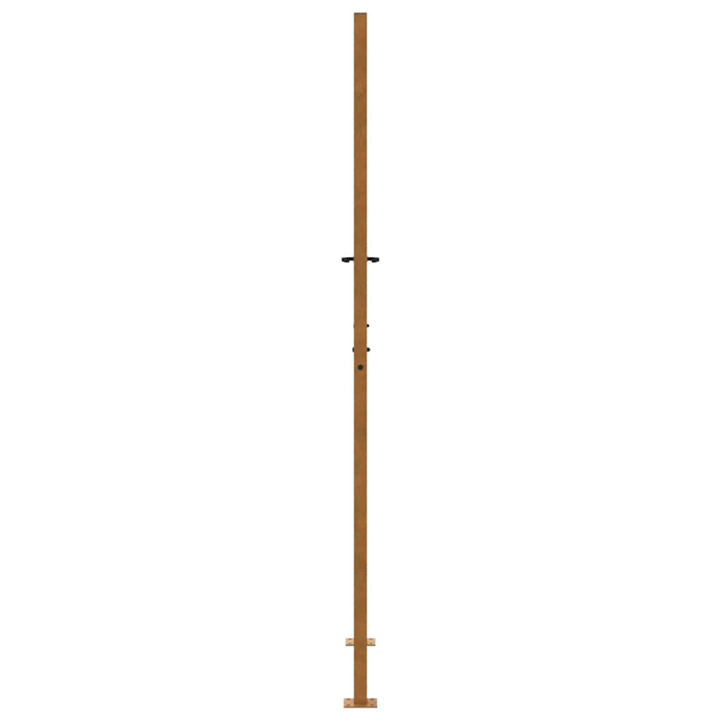 Cancello da giardino 100x200 cm in acciaio corten con design a traccia | homemem39
