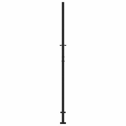 Cancello da giardino nero 100x200 cm in acciaio design fiamma | homemem39