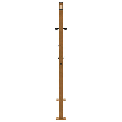 Cancello da giardino 100x100 cm in acciaio corten con design a fiamma | homemem39