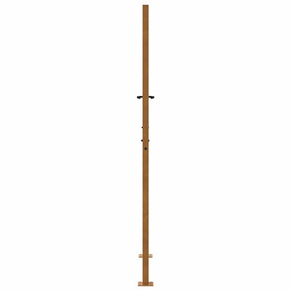 Cancello da giardino 100x175 cm in acciaio corten con design a fiamma | homemem39