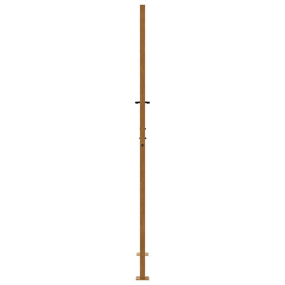 Cancello da giardino 100x200 cm in acciaio corten con design a fiamma | homemem39