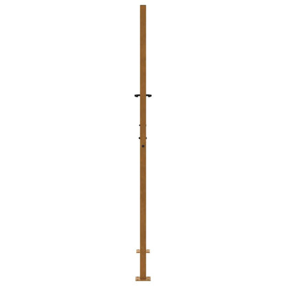 Cancello da giardino 100x175 cm in acciaio corten con design a croce | homemem39