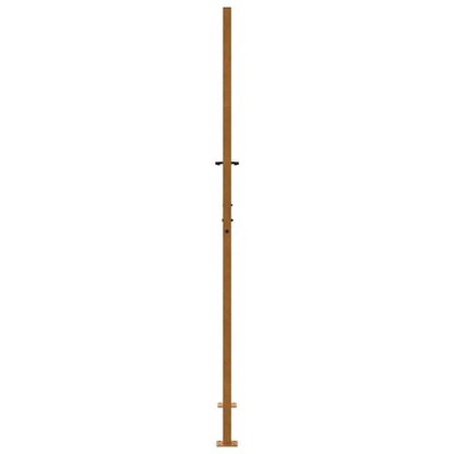 Cancello da giardino 100x200 cm in acciaio corten con design a croce | homemem39