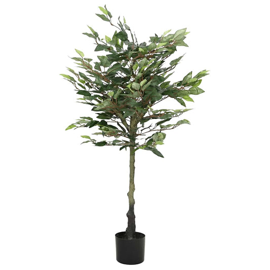 Albero di Ficus Artificiale 480 Foglie 130 cm Verde