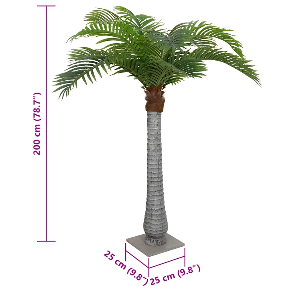 Palma Artificiale 15 Foglie 200 cm Verde | homemem39