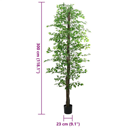 Pianta di Ficus Artificiale 2016 Foglie 300 cm Verde | homemem39