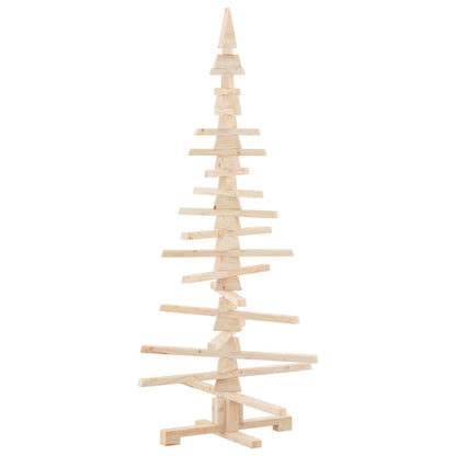 Albero di Natale in legno per decorazioni 150 cm in legno massello di pino