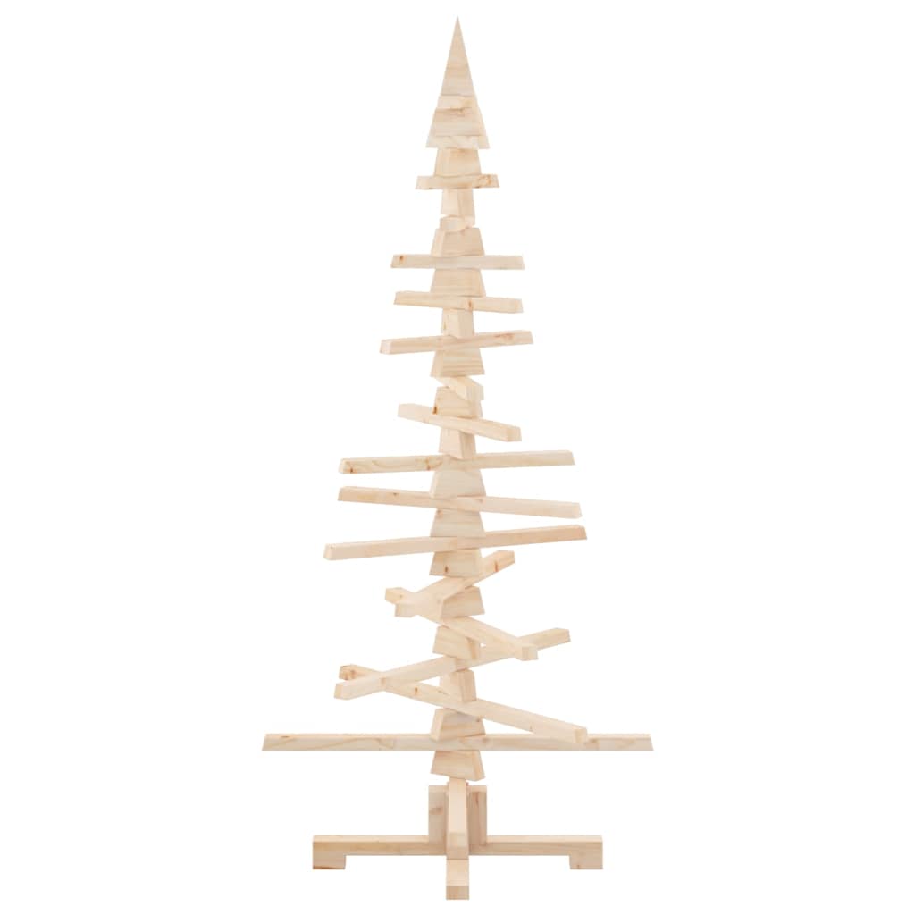 Albero di Natale in legno per decorazioni 150 cm in legno massello di pino