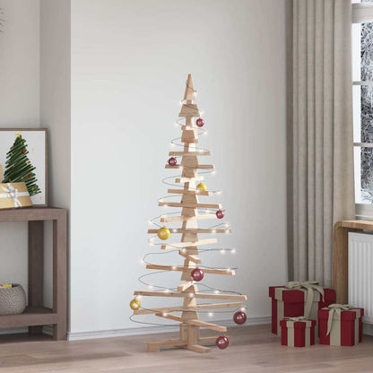 Albero di Natale in legno per decorazioni 150 cm in legno massello di pino
