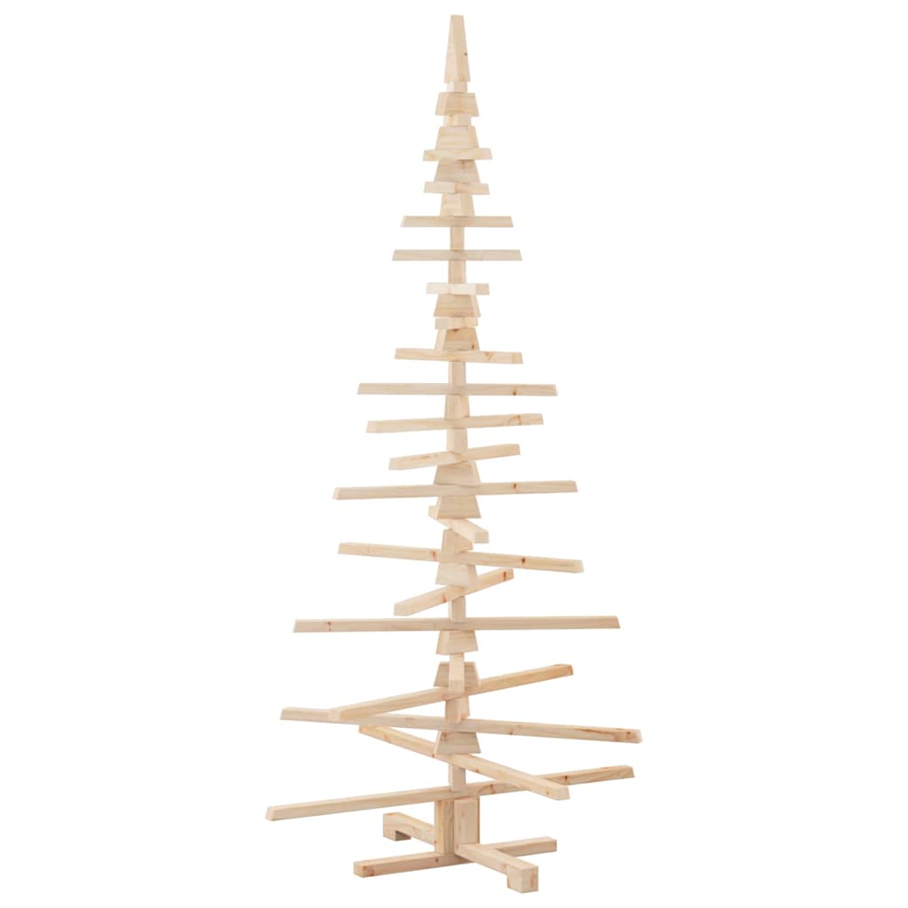 Albero di Natale Decorativo in Legno 180 cm Legno Massello Pino | homemem39