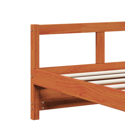 Dormeuse con Materasso Marrone 80x200 cm Legno Massello di Pino | homemem39