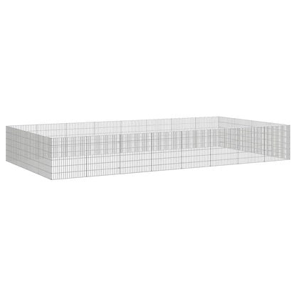 Recinto per Animali Ruspante 24 Pannelli 54x60 cm Ferro Zincato | homemem39