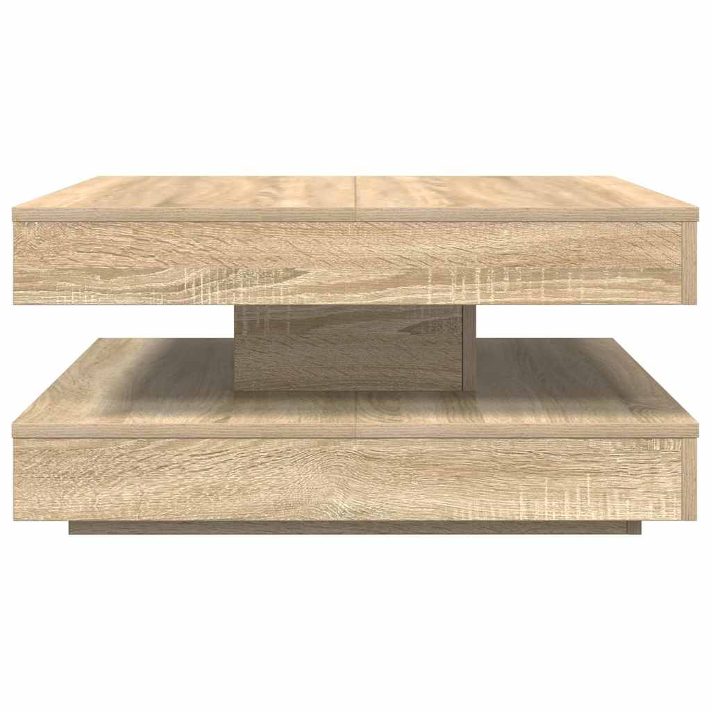 Tavolino da Caffè Girevole a 360 Gradi Sonoma 70x70x34,5 cm | homemem39