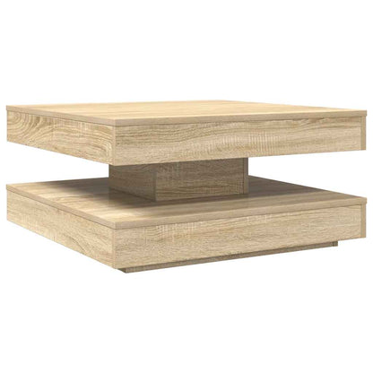 Tavolino da Caffè Girevole a 360 Gradi Sonoma 70x70x34,5 cm | homemem39