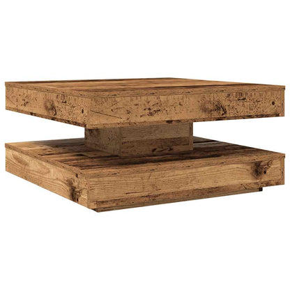 Tavolino da Caffè Girevole a 360 Gradi Antico 70x70x34,5 cm | homemem39