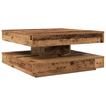 Tavolino da Caffè Girevole a 360 Gradi Antico 70x70x34,5 cm | homemem39