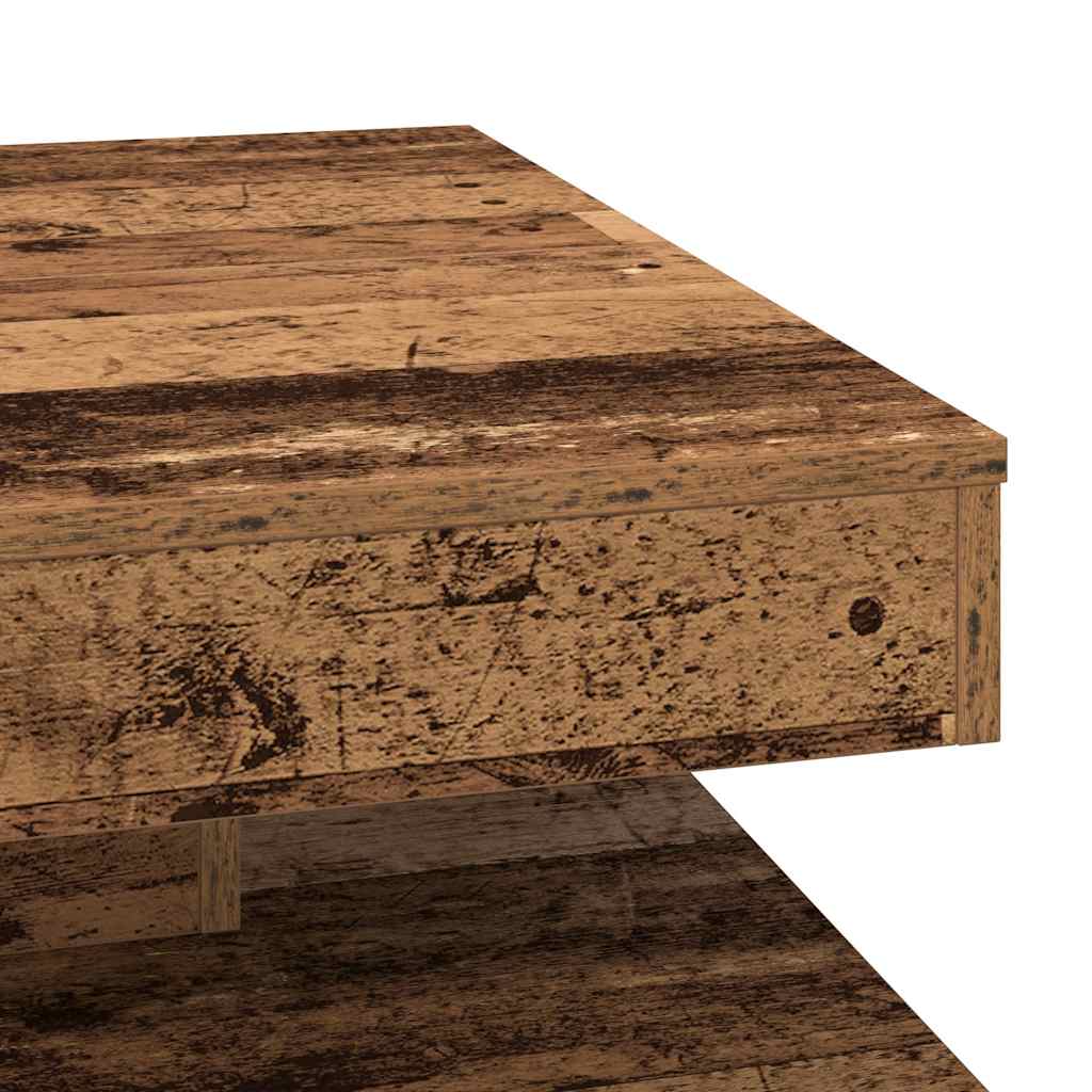 Tavolino da Caffè Girevole a 360 Gradi Antico 70x70x34,5 cm | homemem39
