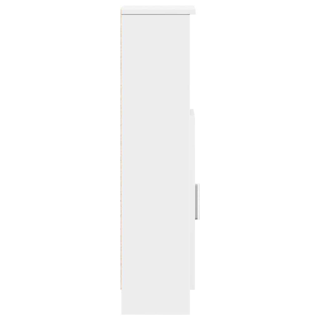 Mobile da Bagno con Portarotolo Bianco 20,5x22x90 cm | homemem39