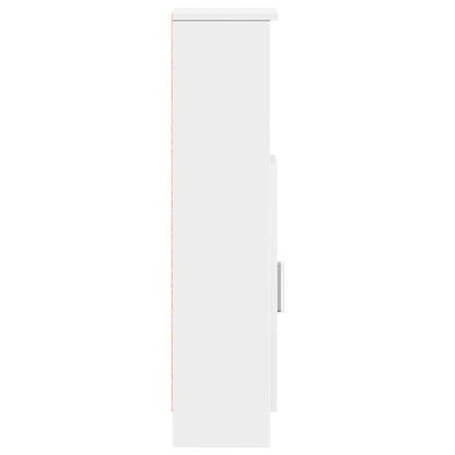 Mobile da Bagno con Portarotolo Bianco 20,5x22x90 cm | homemem39