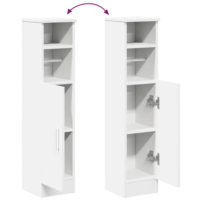 Mobile da Bagno con Portarotolo Bianco 20,5x22x90 cm | homemem39