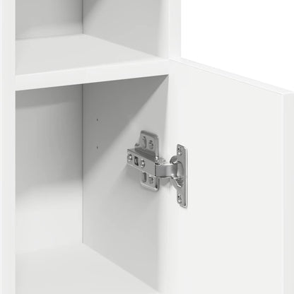 Mobile da Bagno con Portarotolo Bianco 20,5x22x90 cm | homemem39