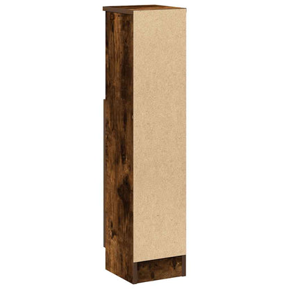 Mobile da Bagno con Portarotolo Rovere Fumo 20,5x22x90 cm | homemem39
