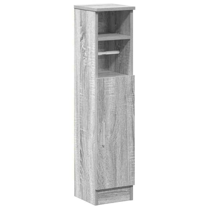 Mobile da Bagno con Portarotolo Grigio Sonoma 20,5x22x90 cm | homemem39