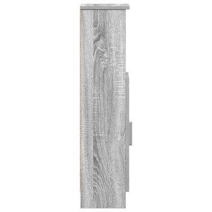 Mobile da Bagno con Portarotolo Grigio Sonoma 20,5x22x90 cm | homemem39