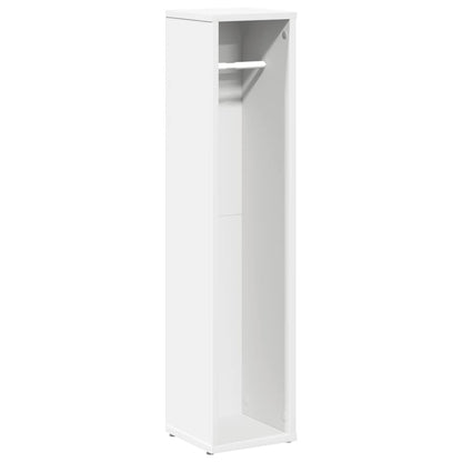 Mobile da Bagno con Portarotolo Bianco 20,5x20x90 cm | homemem39