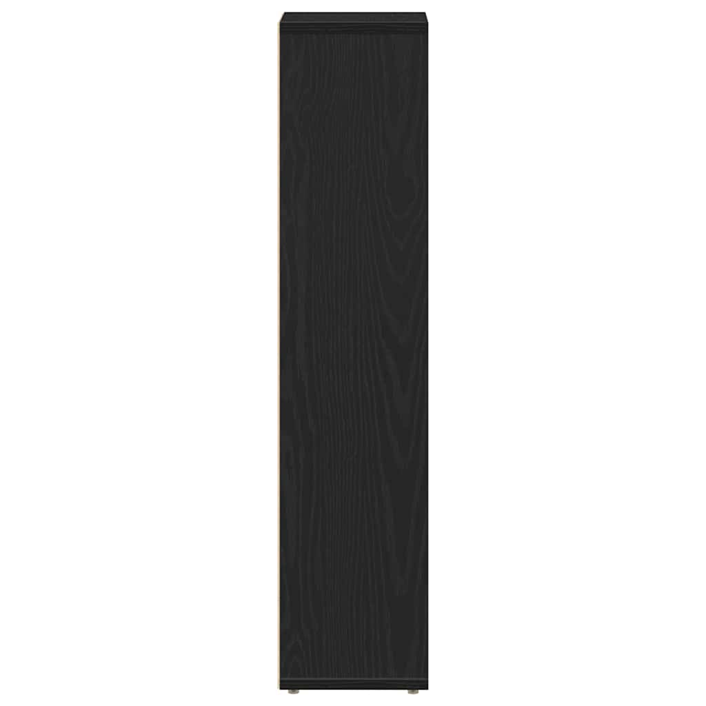 Mobile da Bagno con Portarotolo Nero 20,5x20x90 cm | homemem39