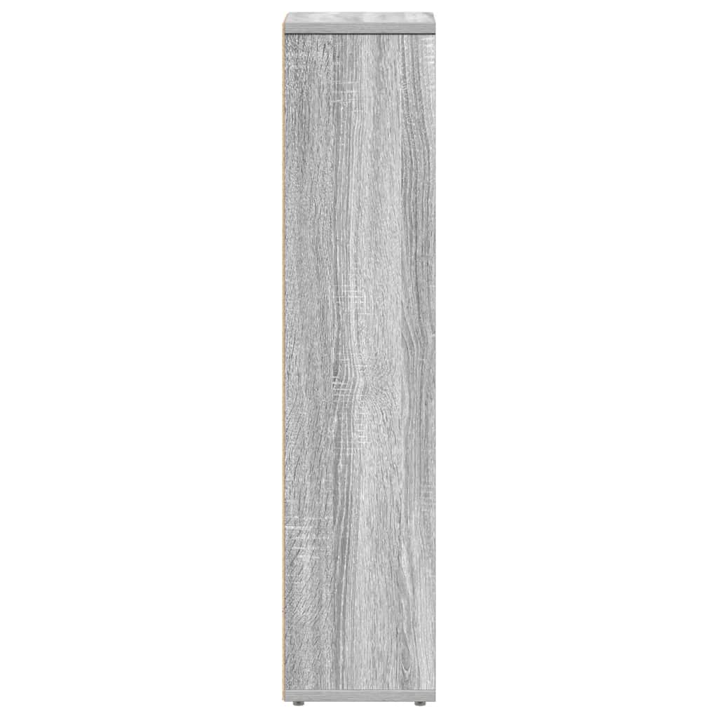 Mobiletto da bagno con portarotolo Grigio Sonoma 20,5x20x90 cm | homemem39