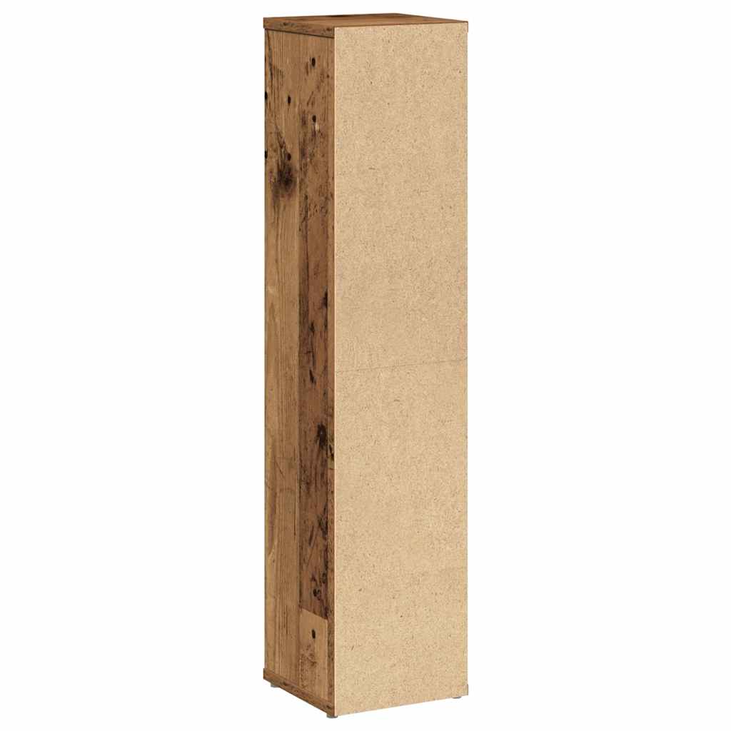 Mobiletto da bagno con portarotolo Legno Antico 20,5x20x90 cm | homemem39