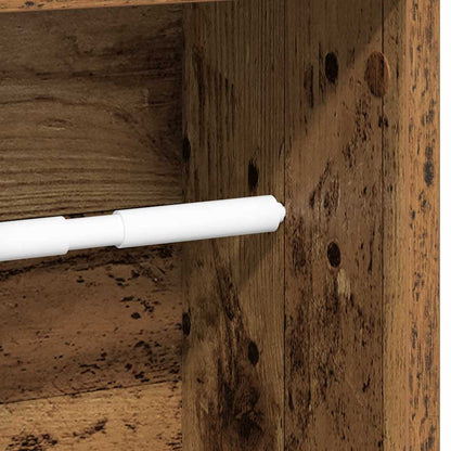 Mobiletto da bagno con portarotolo Legno Antico 20,5x20x90 cm | homemem39