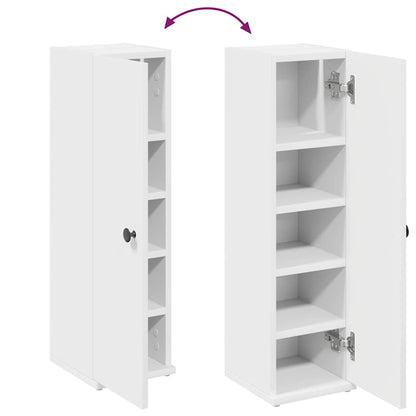 Mobile da Bagno con Portarotolo Bianco 20,5x22x72 cm | homemem39