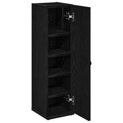 Mobile da Bagno con Portarotolo Nero 20,5x22x72 cm | homemem39