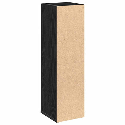 Mobile da Bagno con Portarotolo Nero 20,5x22x72 cm | homemem39