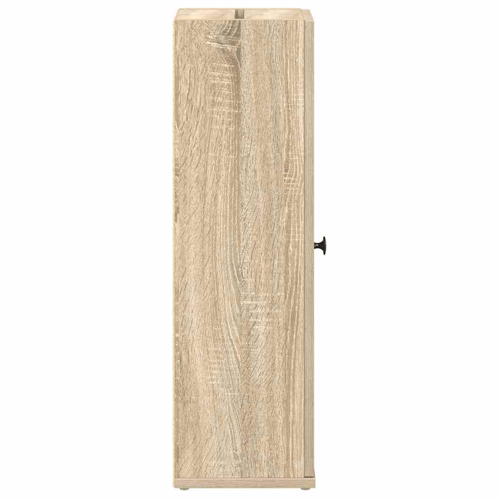 Mobile da Bagno con Portarotolo Rovere Sonoma 20,5x22x72 cm | homemem39