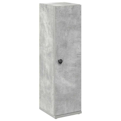 Mobile da Bagno con Portarotolo Grigio Cemento 20,5x22x72 cm | homemem39