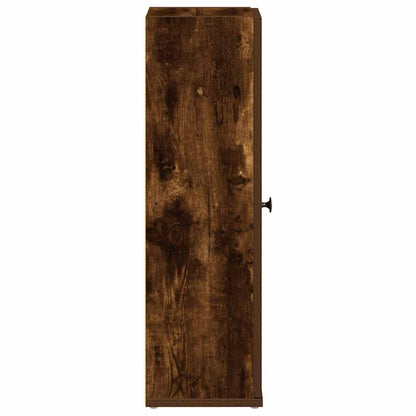 Mobile da Bagno con Portarotolo Rovere Fumo 20,5x22x72 cm | homemem39