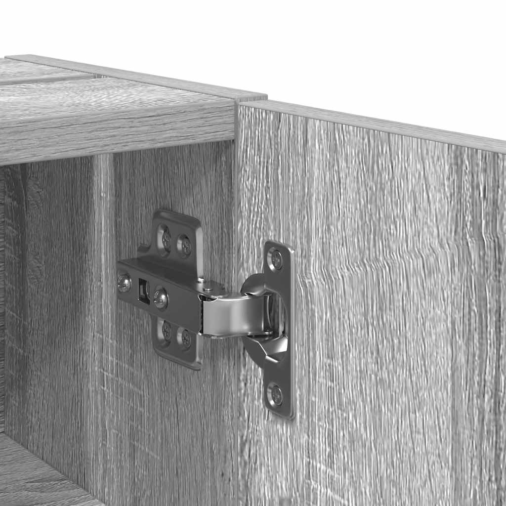 Mobile da Bagno con Portarotolo Grigio Sonoma 20,5x22x72 cm | homemem39