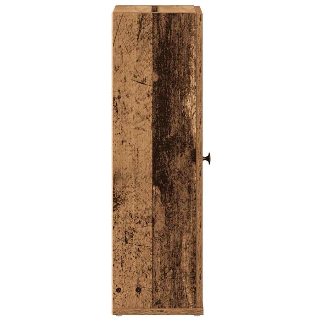 Mobile da Bagno con Portarotolo Legno Antico 20,5x22x72 cm | homemem39