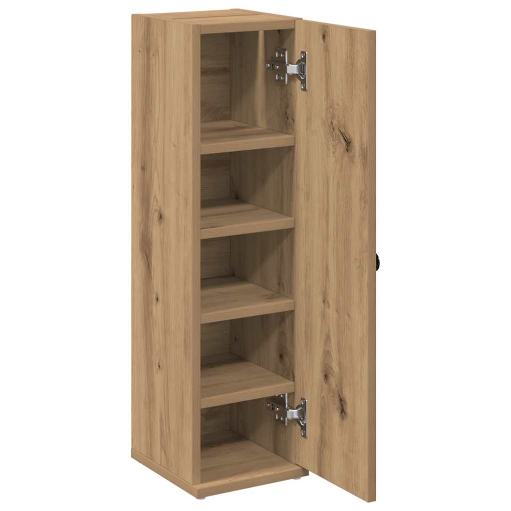 Mobile da Bagno con Portarotolo Rovere Artigianale 20,5x22x72cm | homemem39