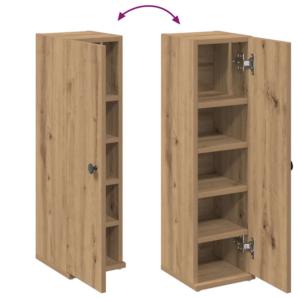 Mobile da Bagno con Portarotolo Rovere Artigianale 20,5x22x72cm | homemem39